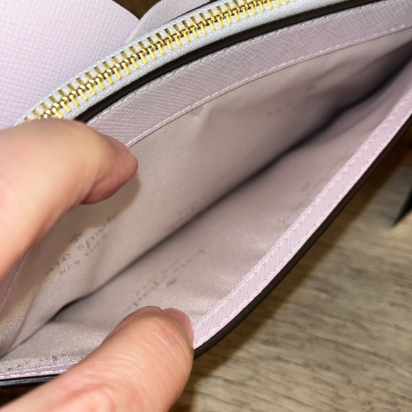 kate spade NWT! Flora Flower Medium L-Zip Wristlet - Picture 8 of 11